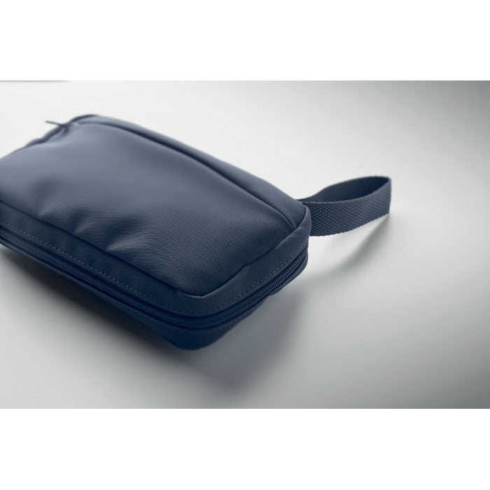 Branded RPET Toiletry Bag with Mesh Pocket without branding