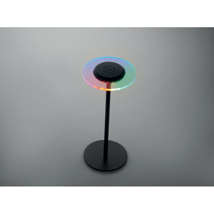 Branded Rechargeable RGB Table Lamp in use