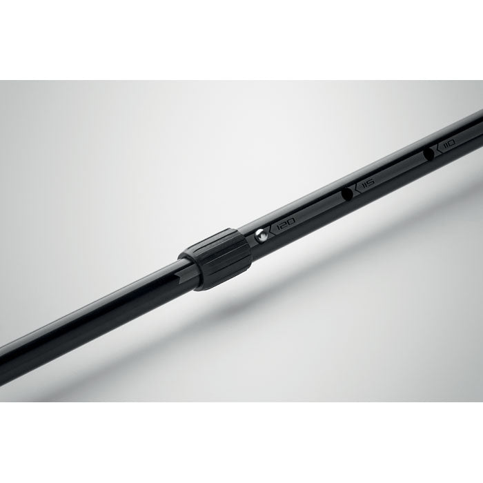 Branded Telescopic Walking Pole in use
