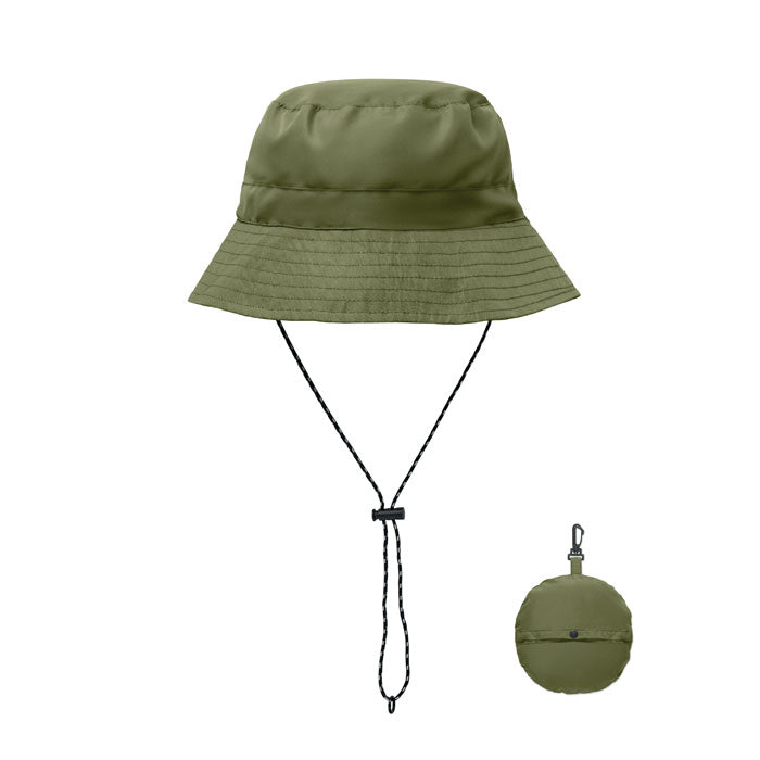 Branded Water Repellent Fisherman Hat in Green