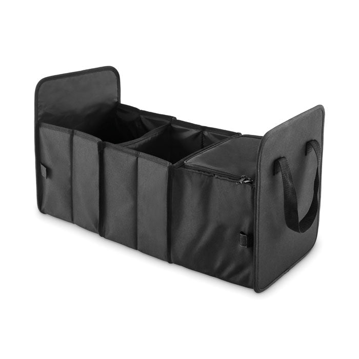 Branded RPET Foldable Car Organiser with Cooler Compartment without branding