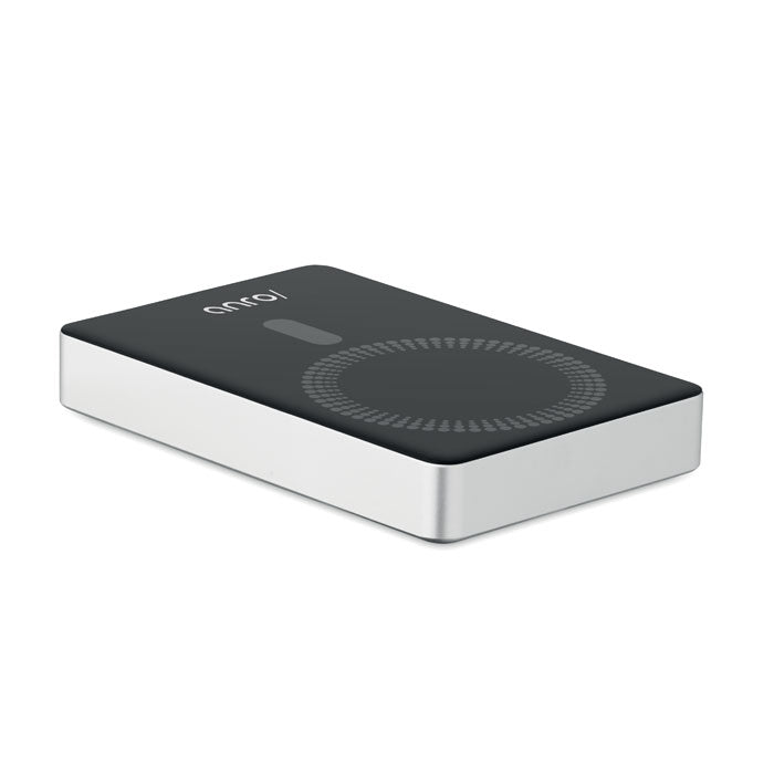 Branded Magnetic Wireless Power Bank 10000mAh in Silver