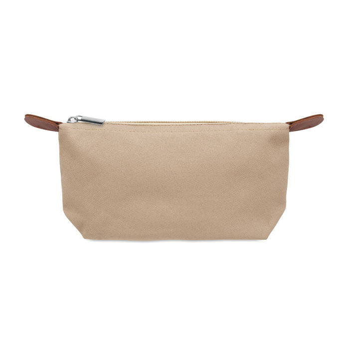 Branded RPET Cosmetic Bag with PU Detail without branding