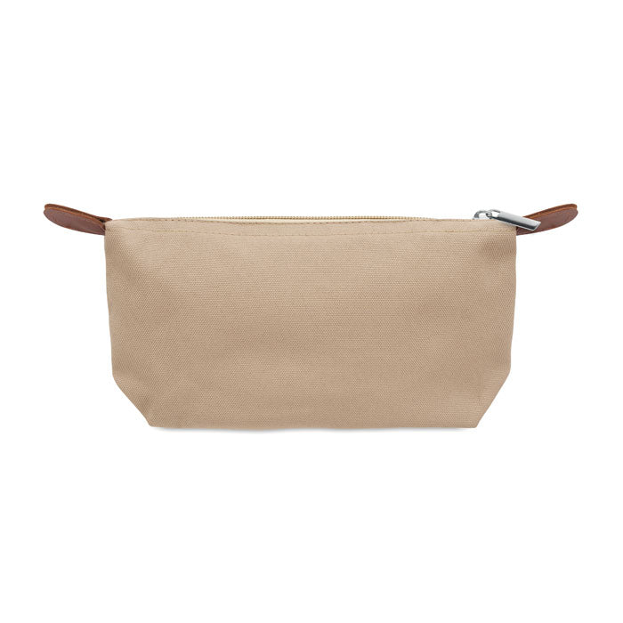 Branded RPET Cosmetic Bag with PU Detail without branding