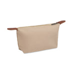 Branded RPET Cosmetic Bag with PU Detail