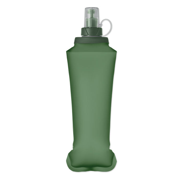 Branded Foldable TPU Bottle with Bite Valve in Green