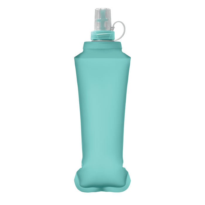 Branded Foldable TPU Bottle with Bite Valve in Blue