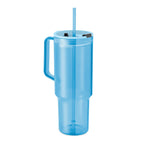 Branded RPET tumbler with straw, 1200ml