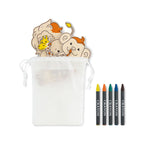 Branded Wooden Animal Hangers Painting Set without branding