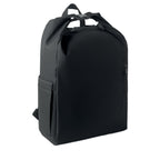 Branded 15 Inch Roll Top Laptop Backpack in Black