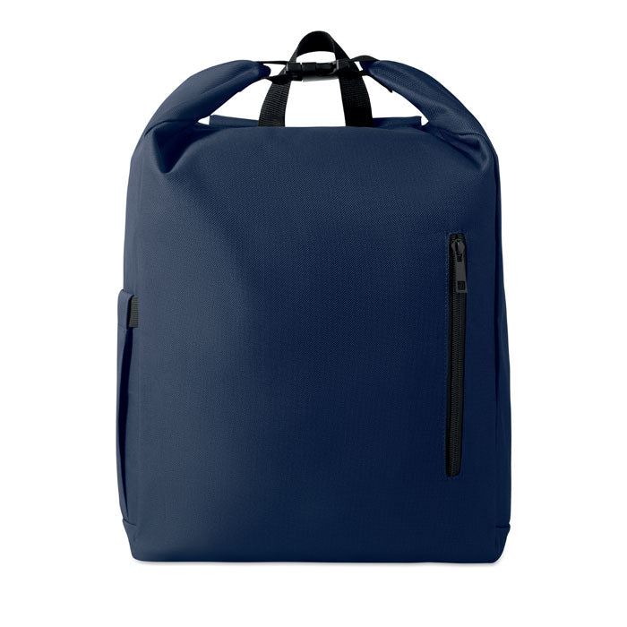 Branded 15 Inch Roll Top Laptop Backpack without branding