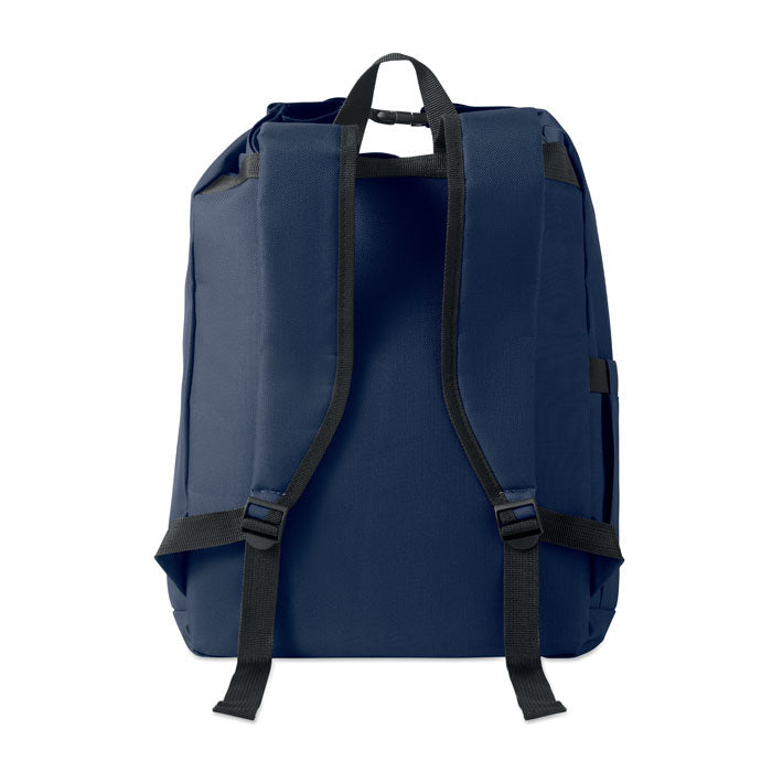 Branded 15 Inch Roll Top Laptop Backpack without branding