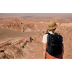 Branded Outdoor Backpack 600D RPET in use