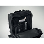 Branded Outdoor Backpack 600D RPET in use