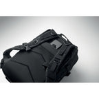 Branded Outdoor Backpack 600D RPET in use