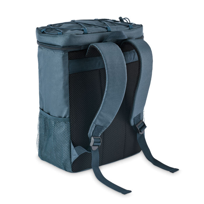 Branded Cooler Backpack in 600D RPET without branding