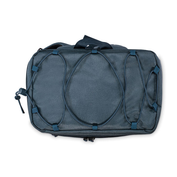 Branded Cooler Backpack in 600D RPET without branding