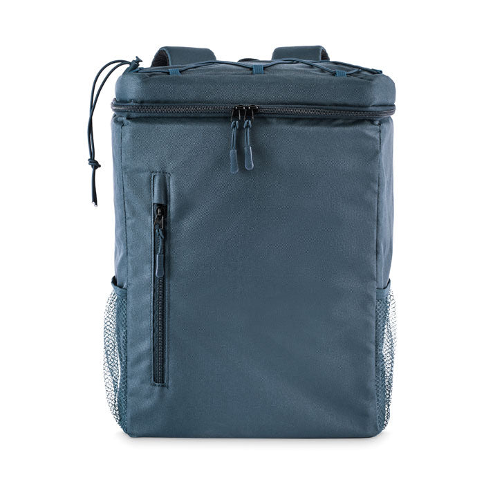 Branded Cooler Backpack in 600D RPET without branding