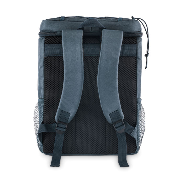 Branded Cooler Backpack in 600D RPET without branding