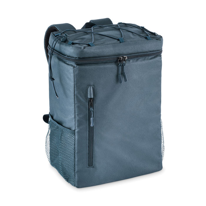 Branded Cooler Backpack in 600D RPET without branding