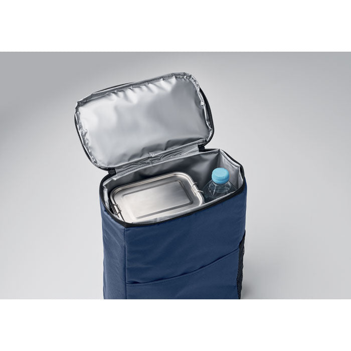 Branded RPET Cooler Backpack in use