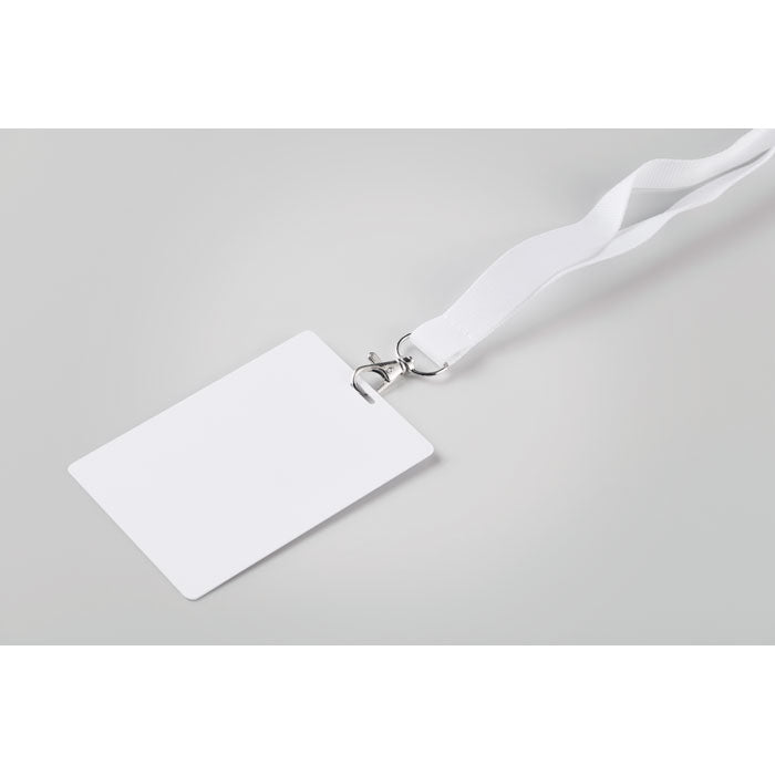 Branded PVC Lanyard Badge - 120 x 80mm without branding