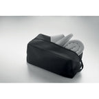Branded Shoe Bag in 600D RPET in use