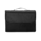 Branded Large Polar Fleece Picnic Blanket in Black