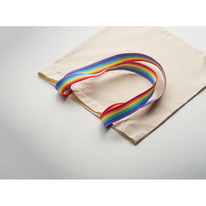 Branded Rainbow Handle Shopper Bag