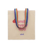 Branded Rainbow Handle Shopper Bag