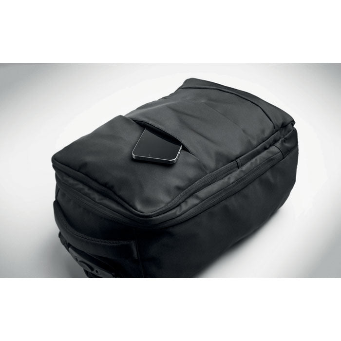 Branded Backpack Trolley in 290T RPET without branding
