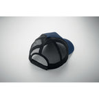 Branded 5 Panel Cotton Trucker Cap in use