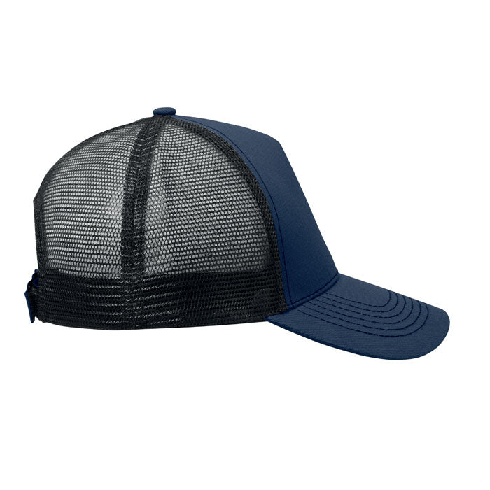 Branded 5 Panel Cotton Trucker Cap without branding