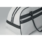 Branded PU Sports Bag in White
