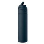 Branded Recycled Steel Bottle with Straw and Handle without branding