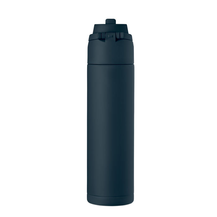 Branded Recycled Steel Bottle with Straw and Handle without branding