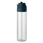 Branded RPET bottle with straw and handle