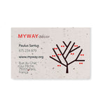 Custom Wildflower Seed Business Card