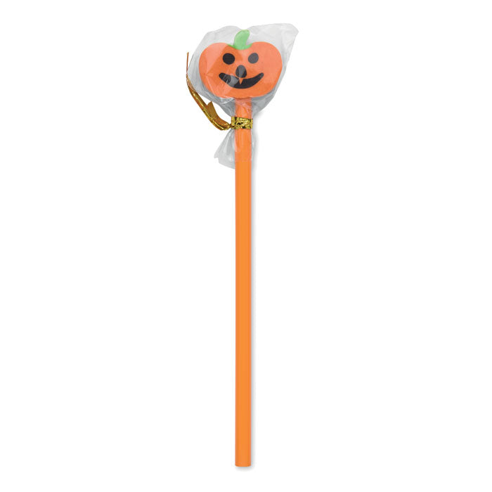 Branded Halloween Pencil with Pumpkin Eraser without branding