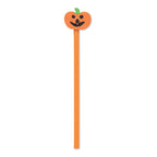 Branded Halloween pencil with pumpkin eraser