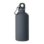 Branded recycled steel rubber-finish bottle, 500ml