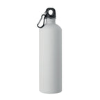 Branded Recycled Steel Rubber-Finish Bottle - 750ml in White