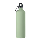 Branded Recycled Steel Rubber-Finish Bottle - 750ml in Green