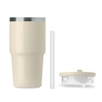 Branded Recycled Steel Tumbler with Straw - 500ml without branding