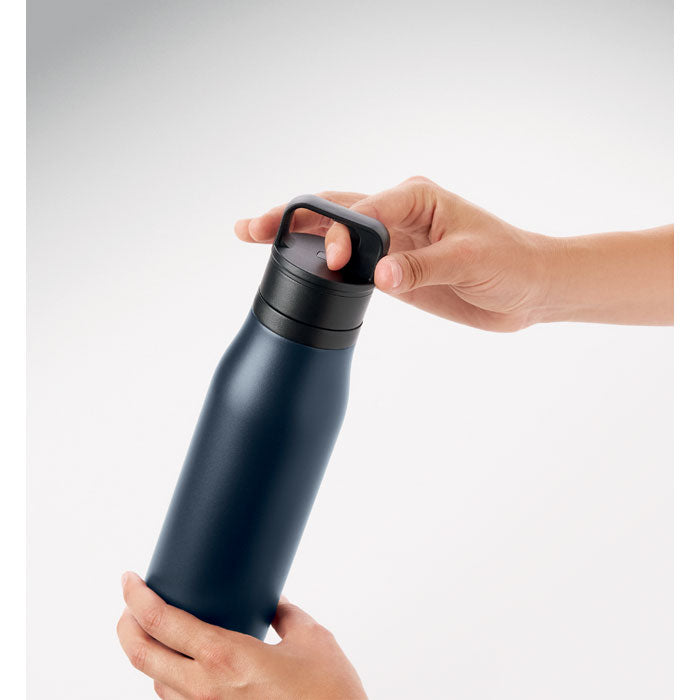 Branded Powder-Coated Vacuum Bottle with Handle without branding
