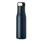 Branded powder-coated vacuum bottle, open