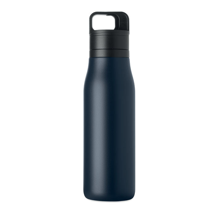 Branded powder-coated vacuum bottle, open