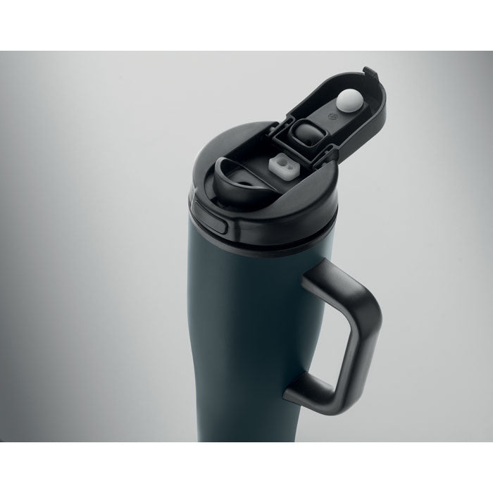 Branded Recycled Steel Tumbler with Straw - 900ml without branding