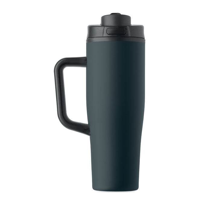 Branded Recycled Steel Tumbler with Straw - 900ml without branding