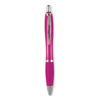 Branded recycled abs soft grip ball pen